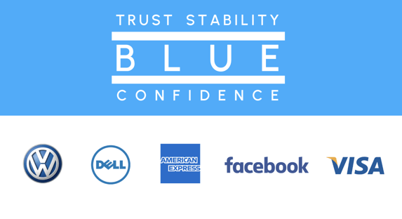 blue confidence trust stability